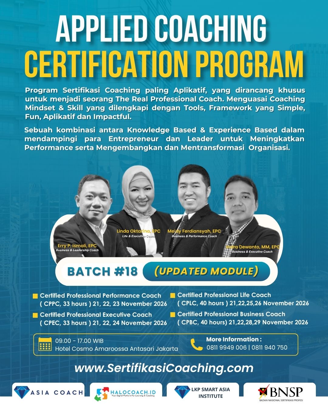 Flyer event Jakarta